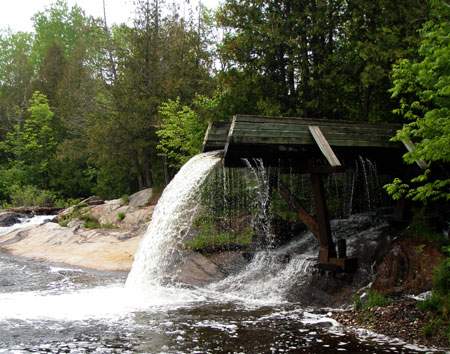The log slide at Crooked Slide Park.
